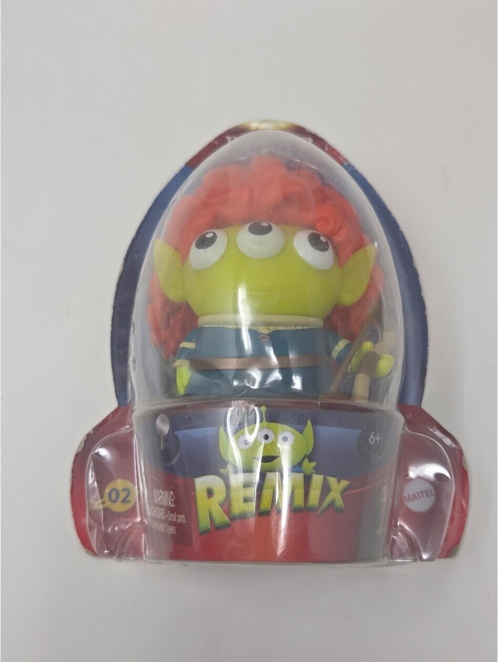 Pixar Remix Merida Alien Figure Mattel Sealed Collectible Toy Display